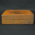 VINTAGE JAPANESE KASHIGATA BEAN PASTE MOLD LOTUS SEED POD MOTIF, MID 20TH CENTURY, WOOD