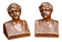 C. 1930 WEIDLICH BROTHERS MANUFACTURING U.S.A. BOOKENDS- A PAIR, 1930S, UNITED STATES, METAL