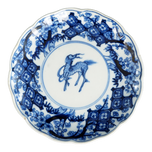 JAPANESE IMARI PLATE WITH KIRIN 19TH CENTURY, LATE 19TH CENTURY, PORCELAIN