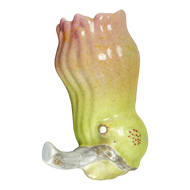 CHINESE BUDDHIST HAND FRUIT WALL POCKET LATE QING/REPUBLIC PERIOD, LATE 19TH CENTURY, CHINA, PORCELAIN