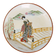 JAPANESE SHOWA POLYCHROME PORCELAIN CHARGER OF GEISHA 1930’S, 1930S