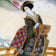 JAPANESE SHOWA POLYCHROME PORCELAIN CHARGER OF GEISHA 1930’S, 1930S