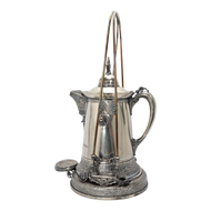 VICTORIAN AESTHETIC MOVEMENT SILVERPLATE TILTING WATER PITCHER ROGERS & BRITTIN CIRCA 1870, LATE 19TH CENTURY, UNITED