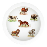 ANTIQUE GERMAN ILLUSTRATED CHILD'S DISH ANIMAL FULL COLOR EARLY 1900S, EARLY 20TH CENTURY, GERMANY, PORCELAIN