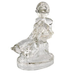 1950S UP TO HER NECK IN GEESE GLASS BOOKENDS - A PAIR