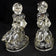 1950S UP TO HER NECK IN GEESE GLASS BOOKENDS - A PAIR