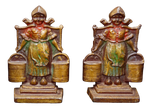1928 ART COLONY INDUSTRIES DUTCH MILKMAID IRON BOOKENDS - A PAIR, 1920S, UNITED STATES, BRONZE