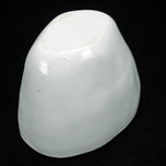 LATE 19TH CENTURY VICTORIAN WHITE CERAMIC FOOD MOLD WITH GEOMETRIC DESIGNS