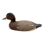 VINTAGE HANDMADE BROADBILL HEN DUCK DECOY ORIGINAL PAINT, MID 20TH CENTURY, UNITED STATES