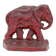 SINGLE CAST IRON ELEPHANT BOOKEND RED PATINA 1920'S, 1920S, UNITED STATES