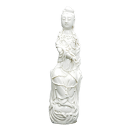 EARLY 20TH CENTURY CHINESE BLANC DE CHINE GUANYIN LATE QING/REPUBLIC PERIOD, CHINA, PORCELAIN