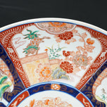 19TH CENTURY LARGE POLYCHROME JAPANESE MEIJI PERIOD IMARI CHARGER WITH BUDDHIST LIONS, LATE 19TH CENTURY, PORCELAIN