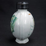 EARLY 20TH CENTURY HUA CHA GONG SI MARK REPUBLIC PERIOD CHINESE POLYCHROME TEA CADDY, CHINA, PORCELAIN