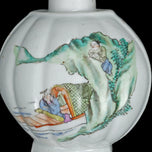 EARLY 20TH CENTURY HUA CHA GONG SI MARK REPUBLIC PERIOD CHINESE POLYCHROME TEA CADDY, CHINA, PORCELAIN
