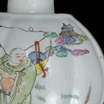 EARLY 20TH CENTURY HUA CHA GONG SI MARK REPUBLIC PERIOD CHINESE POLYCHROME TEA CADDY, CHINA, PORCELAIN