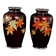 MID-CENTURY ANDO SATO JAPANESE CLOISONNÉ MAPLE LEAF VASES - A PAIR, MID 20TH CENTURY