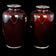 MID-CENTURY ANDO SATO JAPANESE CLOISONNÉ MAPLE LEAF VASES - A PAIR, MID 20TH CENTURY