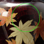 MID-CENTURY ANDO SATO JAPANESE CLOISONNÉ MAPLE LEAF VASES - A PAIR, MID 20TH CENTURY