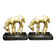 1930S ART DECO GRAZING PONY BOOKENDS - SET OF 2, UNITED STATES, GOLD FINISH