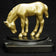 1930S ART DECO GRAZING PONY BOOKENDS - SET OF 2, UNITED STATES, GOLD FINISH