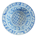 LATE 19TH CENTURY CHINESE QING PEONY SCROLL BASIN, CHINA, PORCELAIN