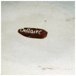 MID-CENTURY SIGNED MARC BELLAIRE (1925 – 1994) ABSTRACT TRIBAL THREE-SIDED SERVING DISH, 1950S, UNITED STATES, CERAMIC