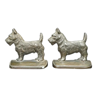 1925 SCOTTY DOG HUBLEY IRON BOOKENDS - A PAIR, 1920S, UNITED STATES, CAST IRON