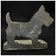 1925 SCOTTY DOG HUBLEY IRON BOOKENDS - A PAIR, 1920S, UNITED STATES, CAST IRON