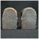 1930S DODGE WAGON WHEEL WESTERN BOOKENDS - A PAIR, UNITED STATES, COPPER FINISH