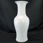1920S JAPANESE BIANCO SOPRA BIANCO WHITE PORCELAIN VASE