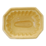 1900S YELLOW WARE FOOD MOLD WITH CORN DESIGN, 1900 - 1909, UNITED STATES, CERAMIC