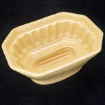 1900S YELLOW WARE FOOD MOLD WITH CORN DESIGN, 1900 - 1909, UNITED STATES, CERAMIC