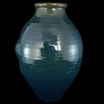 1915 ROOKWOOD POTTER’S WHEEL BLUE GREEN STUDIO VASE, 1910S, UNITED STATES, CERAMIC