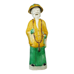 1900S LATE QING/REPUBLIC CHINESE MANDARIN ELDERLY MAN PORCELAIN FIGURE, 1900 - 1909, CHINA, PAINT