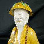 1900S LATE QING/REPUBLIC CHINESE MANDARIN ELDERLY MAN PORCELAIN FIGURE, 1900 - 1909, CHINA, PAINT