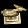 1934 SINGLE DECO FRANKART DOE BOOKEND IN GRAY METAL, 1930S, UNITED STATES