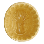 1900S VICTORIAN YELLOW CERAMIC WHEAT SHEAF FOOD MOLD, 1900 - 1909, UNITED STATES
