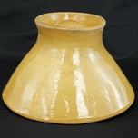 1900S VICTORIAN YELLOW CERAMIC WHEAT SHEAF FOOD MOLD, 1900 - 1909, UNITED STATES
