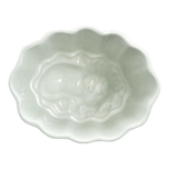 VICTORIAN FOOD MOLD SMALL WITH LION DESIGN, LATE 19TH CENTURY, UNITED STATES, IRONSTONE