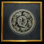 CHINESE SILK COLLAR FRAMED LATE QING/REPUBLIC, EARLY 20TH CENTURY, CHINA