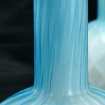 PAIR VICTORIAN CASED DIAMOND QUILTED SATIN GLASS VASES, LATE 19TH CENTURY, UNITED STATES
