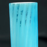 PAIR VICTORIAN CASED DIAMOND QUILTED SATIN GLASS VASES, LATE 19TH CENTURY, UNITED STATES