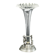 VINTAGE VINERS SHEFFIELD PEWTER EPERGNE WITH CHILDREN, 1960S, UNITED KINGDOM