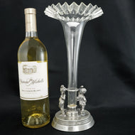 VINTAGE VINERS SHEFFIELD PEWTER EPERGNE WITH CHILDREN, 1960S, UNITED KINGDOM