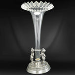 VINTAGE VINERS SHEFFIELD PEWTER EPERGNE WITH CHILDREN, 1960S, UNITED KINGDOM