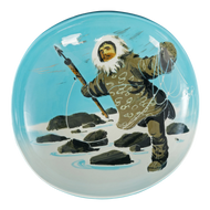 HUGE MID-CENTURY SASCHA BRASTOFF ALASKAN SERIES INUIT BOWL, 1950S, UNITED STATES, CERAMIC