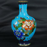JAPANESE TAISHO/SHOWA GINBARI FLORAL VASE C 1920, 1920S, ENAMEL