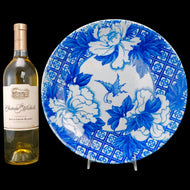 JAPANESE IGEZARA TRANSFERWARE CHARGER PEONY AND BUTTERFLY CIRCA 1900, 1900 - 1909, PORCELAIN
