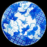 JAPANESE IGEZARA TRANSFERWARE CHARGER PEONY AND BUTTERFLY CIRCA 1900, 1900 - 1909, PORCELAIN