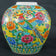 JAPANESE POLYCHROME JAR PHEASANT AND PHOENIX CIRCA 1930, 1930S, ENAMEL